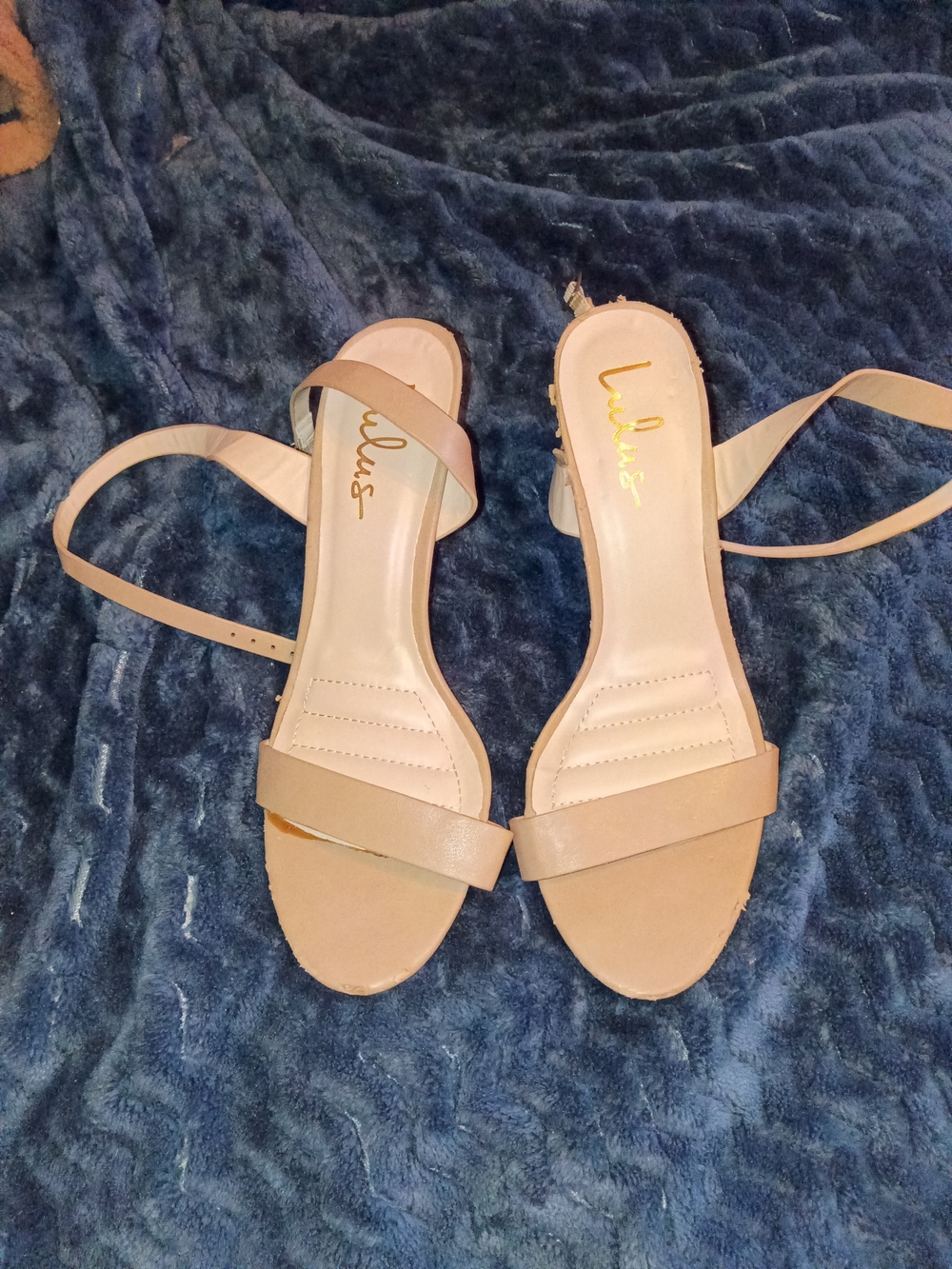 Lulu's Nude Strappy Block Heel Sandals - Nude